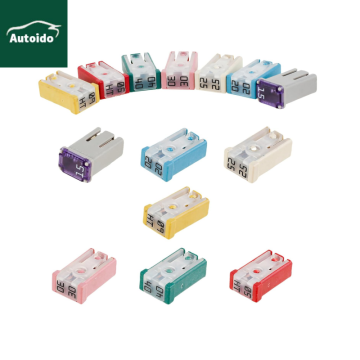 32V Mini Slotted Automotive MCASE Shaped Cartridge Fuse Kit,15A 20A 25A 30A 40A 50A 60A