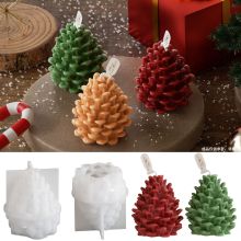 DIY Pine Cone Candle Silicone Mold - Christmas Tree Hanging Ornaments