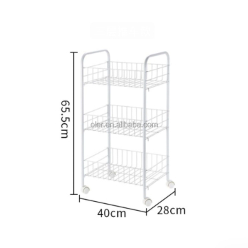 3 & 4 Tier Kitchen Klim Rolling Storage Cart