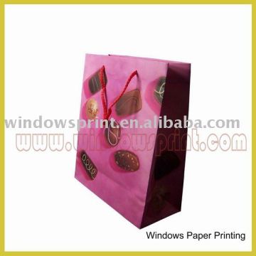 Paper bag for chocolate packaging, chocolate bag