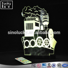 Beautiful design train image 3d night light