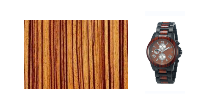 wood wrist watch