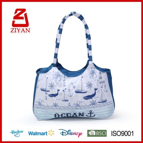 fashionable large shopping beach cotton canvas tote bags