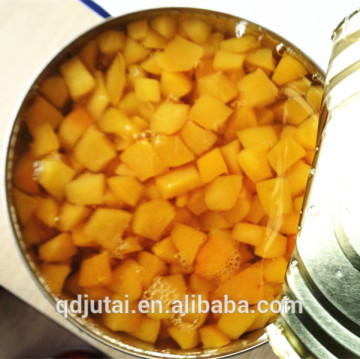 Canned peach regular peach dices in light syrup/Delicious China Canned Yellow Peach