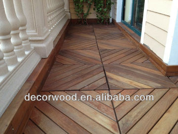Chiness Teak Solid Outdoor Flooring