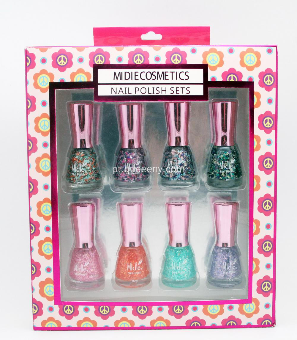 Esmaltes coloridos de lantejoulas