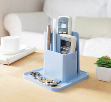 promotion plastic desktop/bedside remote control/ phone /tool organizer rack