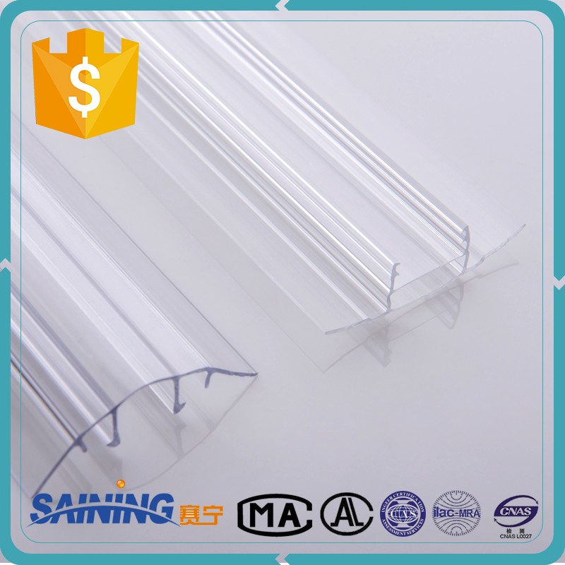 Transparent Pc Sheet Polycarbonate Connector Accessory Plastic H Profile