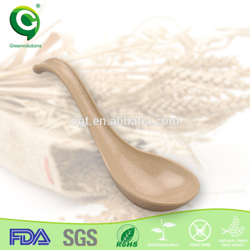 Compostable rice husk wooden ice cream spoon,ice cream spoon wooden