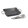 4-Piece Grilling Basket Set with BBQ Tong