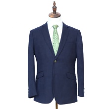 Elegant Regular Fit Office Blazer with Notch Lapel