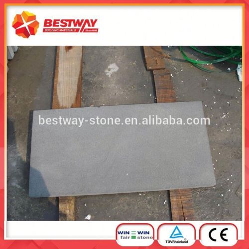 Chinese Polished Black Sandstone Tiles