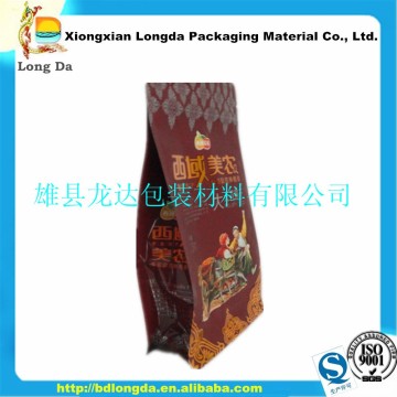 flat bottom printed coffee plastic bags