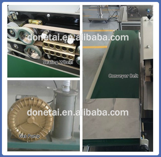 Semi Automatic horizontal type Table Top Sealing Machine with Conveyor TM-900