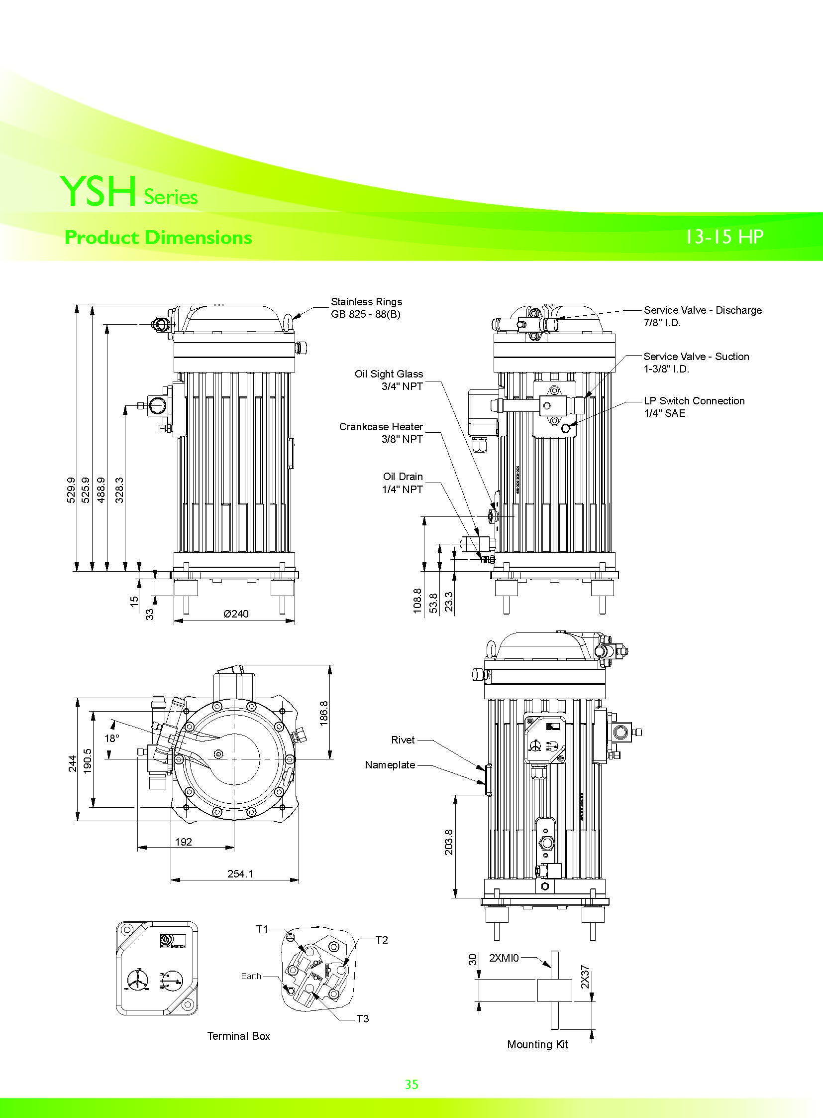 7.5HP scroll compressor