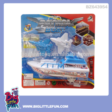 Shooting plane toys pull line toy boat
