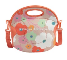 fashion cheap high quality promotional gift neoprene lunch bag with handle