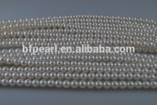 6-6.5mm AAA white loose akoya pearls strand