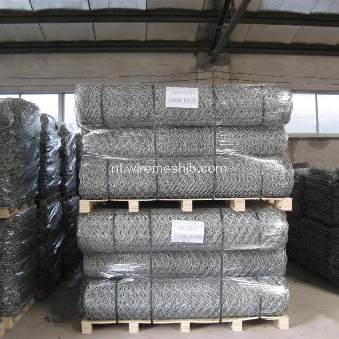 Thermisch verzinkt zeshoekig Mesh Gabion matras