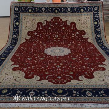 9'x12' Handwoven Wool Oriental Persian Carpet