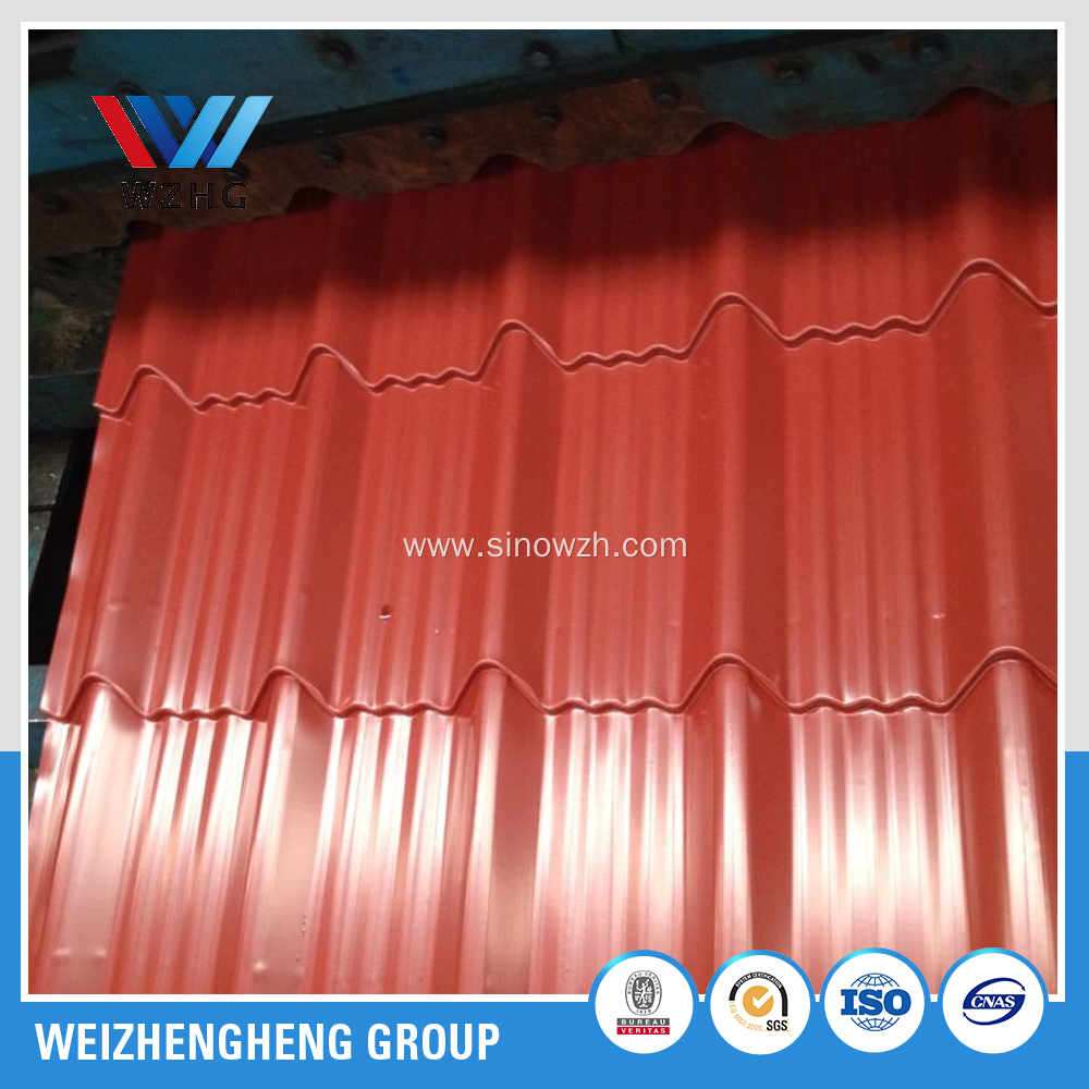 Prime Glazed corrugated steel sheet