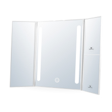 Travel Mirror Tri-Fold Lighted Led Mirror