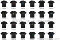 Hitam Cotton T-shirt Flash Gambar T-shirt akan Flash ketika tidak memiliki suara apapun