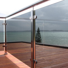 Outdoor Stainless Steel Baluster Glass Railing for Balcony/Deck