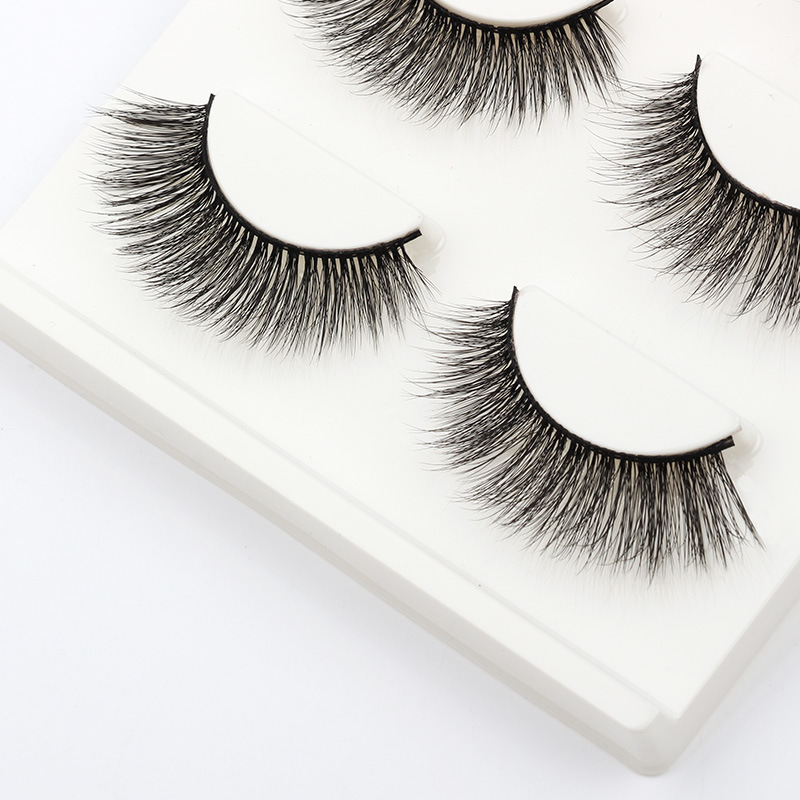 New waterproof mink false eyelashes Thick eyelashes high quality 3d mink false eyelashes 3 pairs wholesale