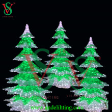 Large Christmas tree light lighted pine tree