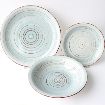 wholesale new design dinnerware set hand-painting on-glazed