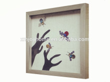 Decorative unique frames, plastic shadow box frames,3d box frame