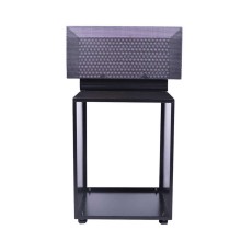 Outdoor Garden Metal Firepit Barbecue Square Charcoal Wood Burning Fire Pit