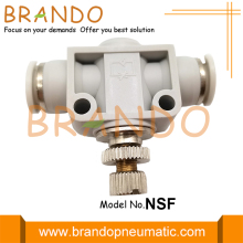 NSF Air Speed Controller Pneumatic Flow Control Fitting