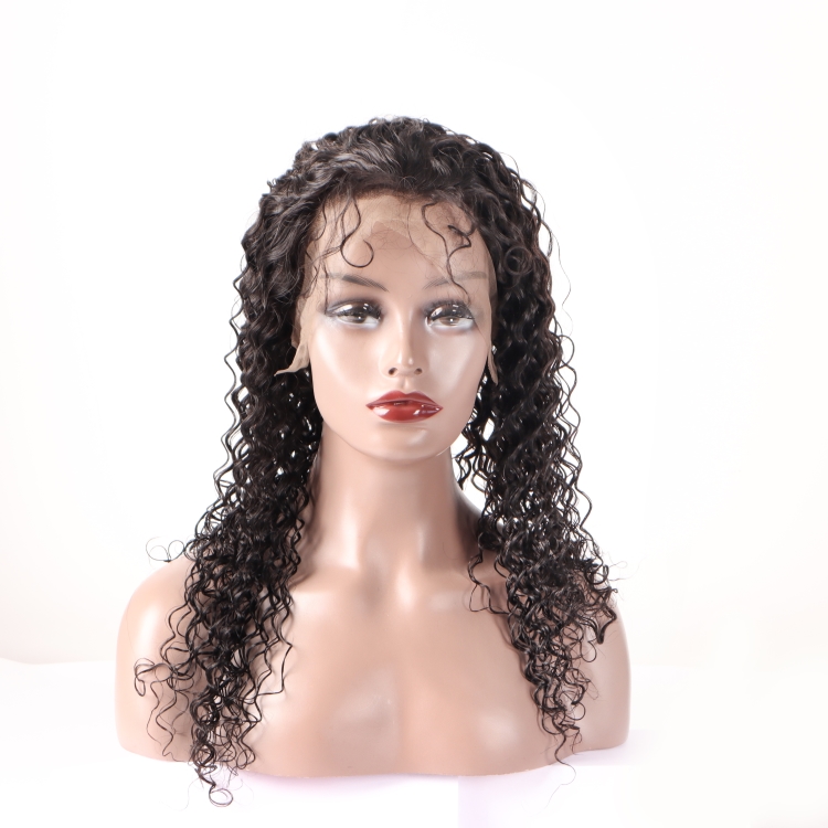 hair extension cuticle aligned Brazilian human hair customized colors jerry curly 13x4 lace front wig