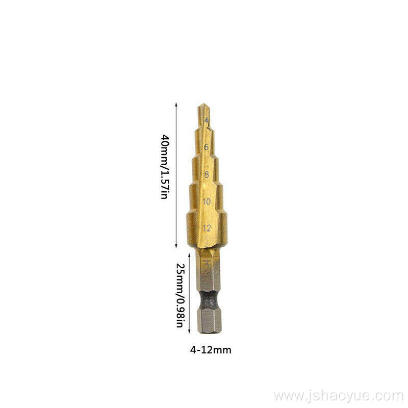 Set Hole Titanium Coating Hex Shank Drill Bit3