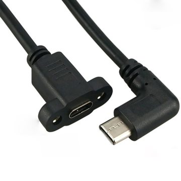 Angled USB Type C Extension Cable