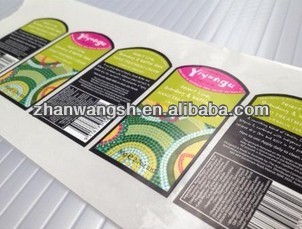 custom print labels stickers full color adhesive sticker