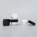 Clear Black Square CosmeticCream Dubbel Akryl Med Lock