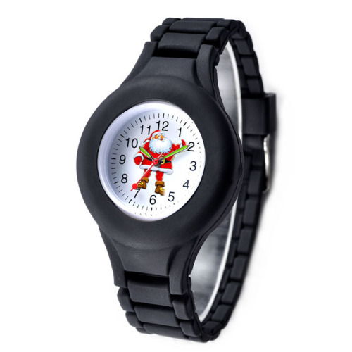 kids fashion silicone promotional Christmas watch