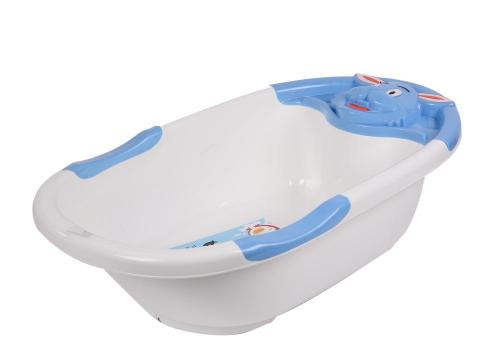 Baignoire de bébé avec des Rails de la palette colorée de mires de lapin