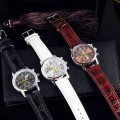 Leather Leisure Quartz Battery Watch Buatan China Gold (linying)