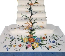 Customized Waterjet Marble Staircase Design: Steps and Risers