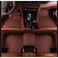 Material superior alfombra de piso de automóvil con material de cuero