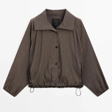 Women's casual versatile commuting style windbreaker jacket