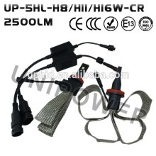 2015 New design ! 360degree auto headlight h11 led; DC12-24V 2500lm h11 led auto headlight; fanless auto headlight 12v