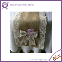 #16179 hessian fabric for wedding table runner