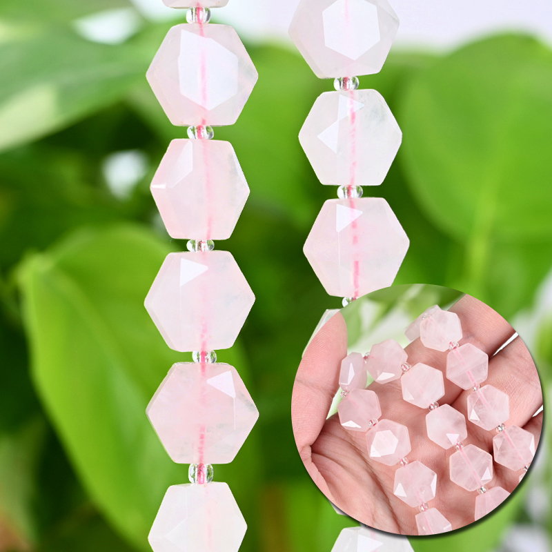 Faceted Natural Crystal Beads