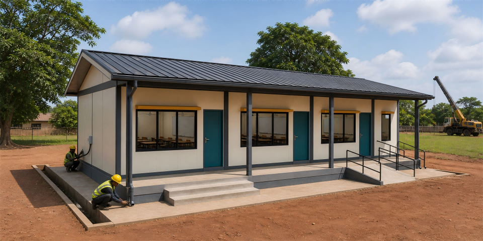 модульная школа-гана-сайт-установка-1920x960 modular-school-ghana-site-installation-1920x960