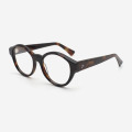 Round Bevel Acetate Unisex Optical Frames 23A3195